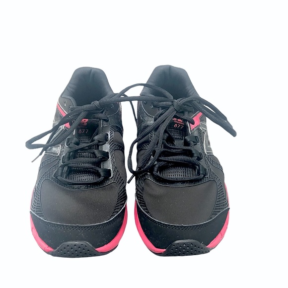 NEW BALANCE 877 WALKING SHOE BLACK & PINK SIZE 8.5 - Picture 5 of 16